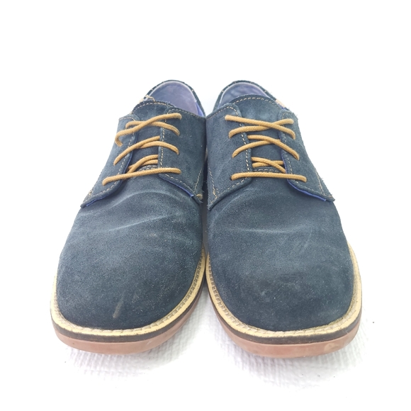 Skechers Mark Nason Blue Leather Suede Shoes Lace Up Dress Sneakers Size 9.5